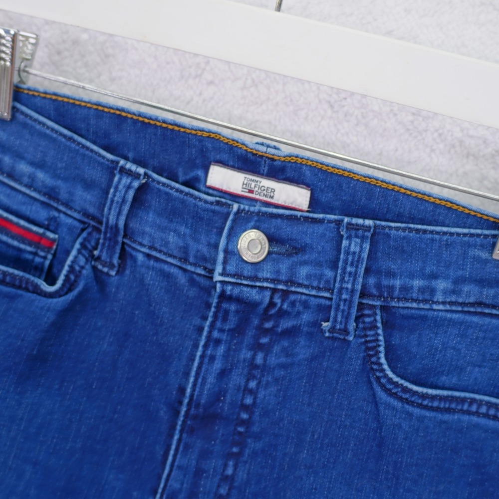 Tommy Hilfiger Denim High Rise Curvy Skinny Jeans -10- 32 / 28 Zip Up Ankle - Picture 3 of 12